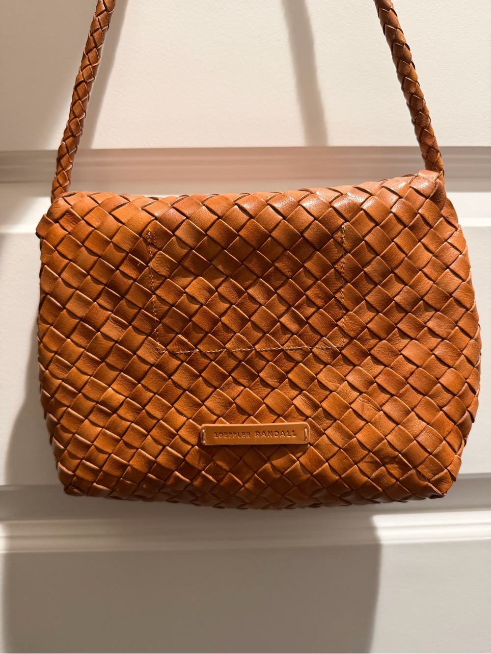 Loeffler Randall Billie Woven Leather Shoulder Bag - Picture 4 of 6